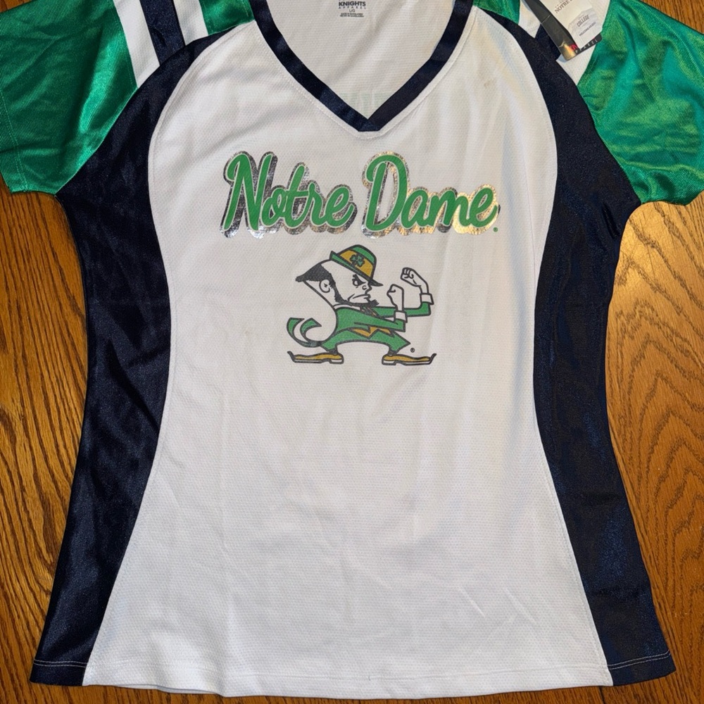 Knights Apparel Women’s Tee in White and Navy